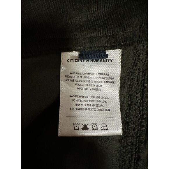 Citizens of Humanity Agni Utility Pant in Seaweed Corduroy 27 - Picture 4 of 9